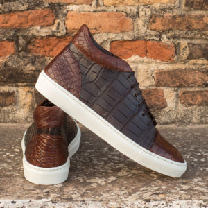 Handmade High Top shoes |  Exotic Skins