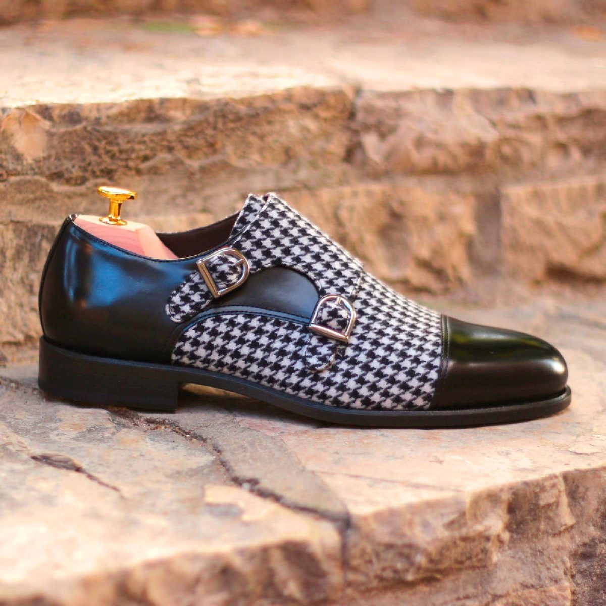 Handmade Double Monk shoes |  Mens Dress
