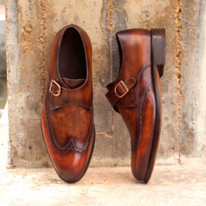 Handmade Single Monk shoes |  Hand Made Patina