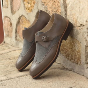 Handmade Single Monk shoes |  Mens Dress