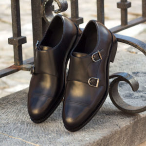 Handmade Double Monk shoes |  Goodyear Welted
