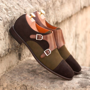 Handmade Double Monk shoes |  Mens Dress