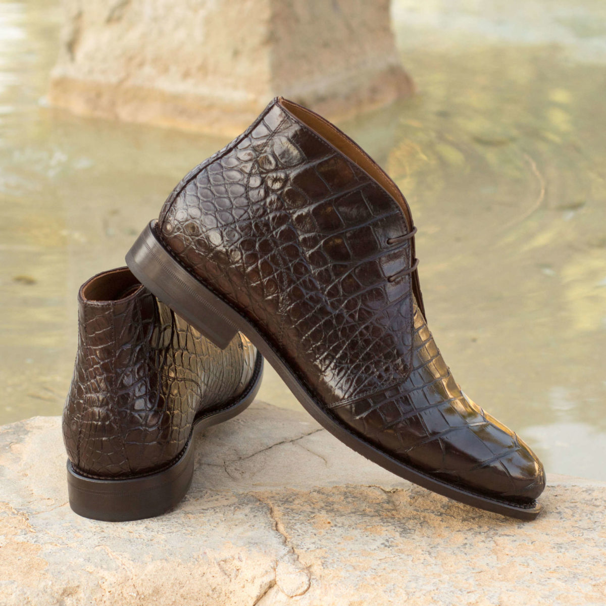 Handmade Chukka shoes |  Exotic Skins