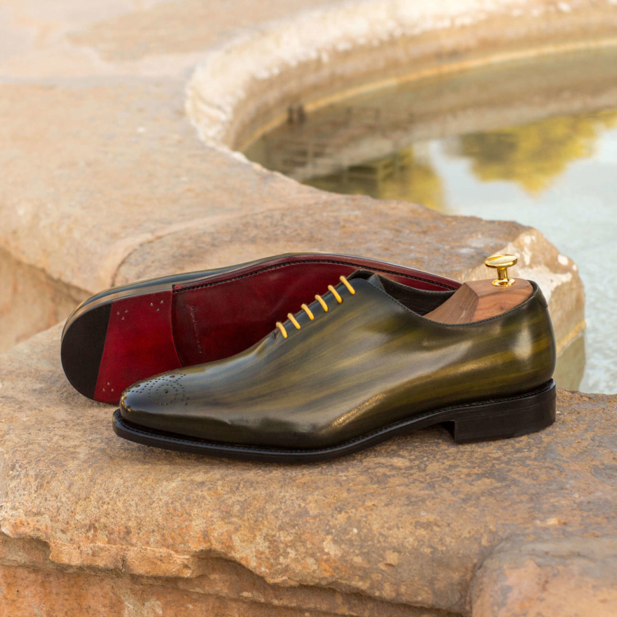 Handmade Whole Cut shoes |  Goodyear Welted Patina
