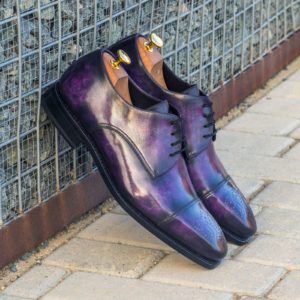 Handmade Derby shoes |  MEN DRESS SAVILE PATINA