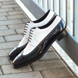 Handmade Longwing Blucher shoes |  Mens Dress Golf