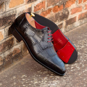 Handmade Derby shoes |  Exotic Skins