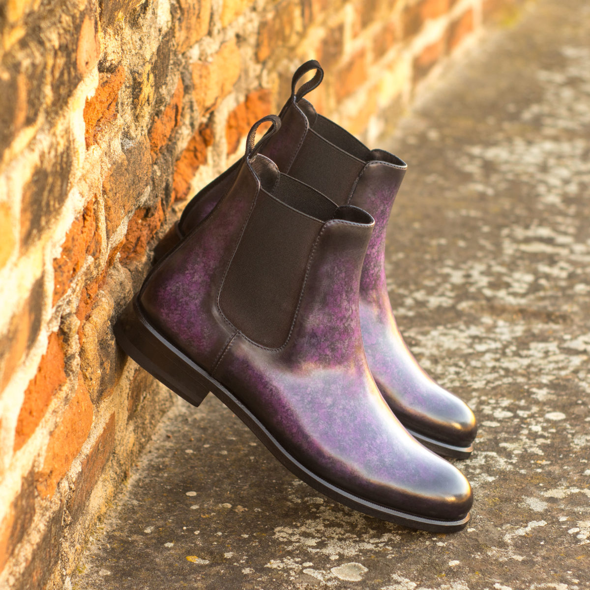 Handmade Chelsea Boot Woman shoes |  Hand Made Patina