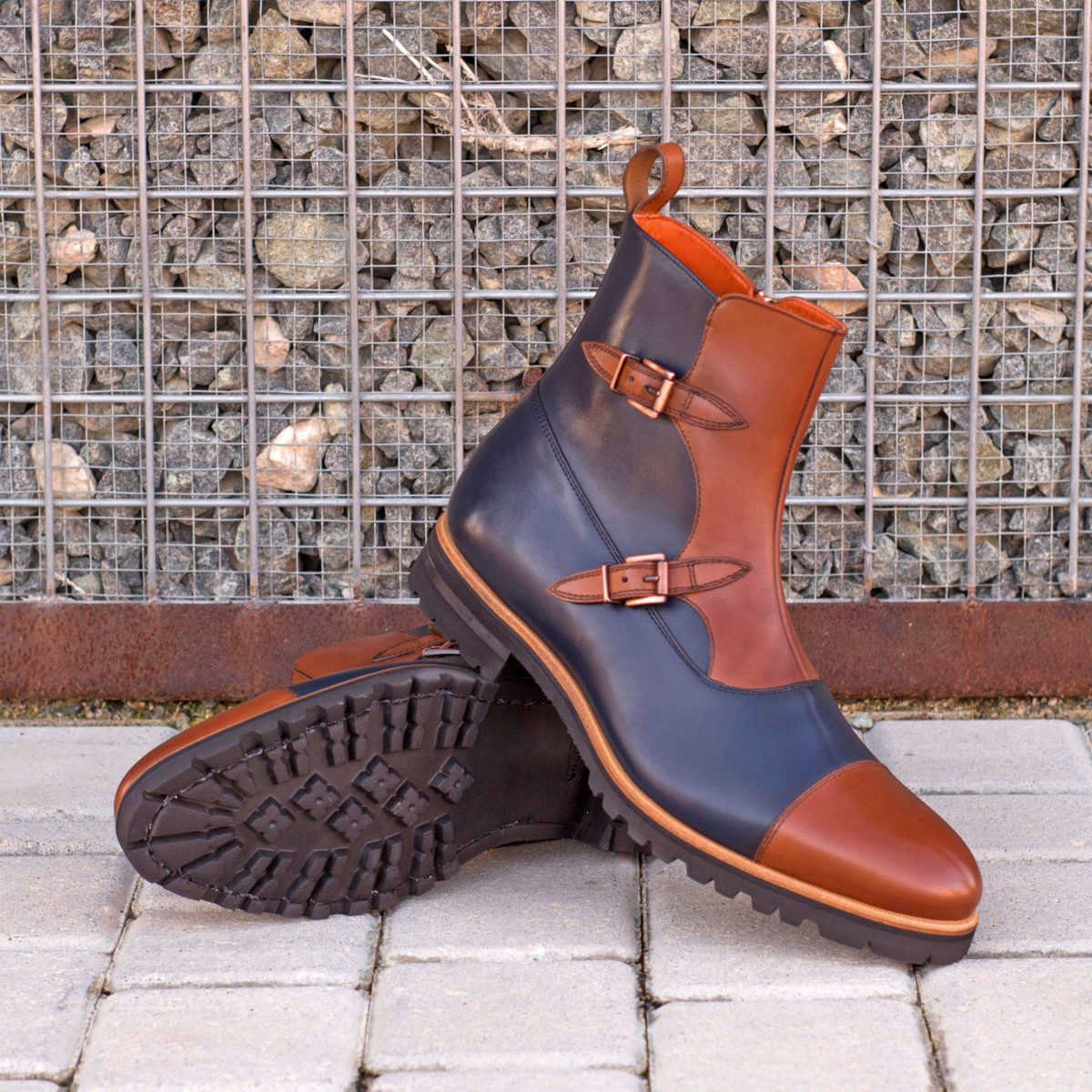 Handmade Octavian Buckle Boot shoes |  Mens Dress