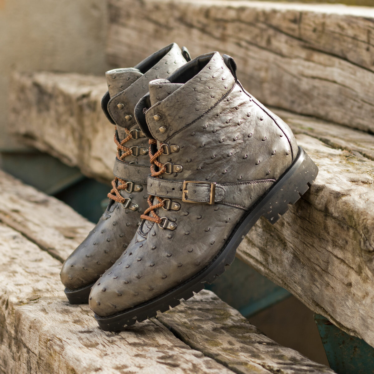 Handmade Hiking Boot shoes |  Exotic Skins